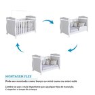 Quarto De Bebê Completo Berço 3 Em 1, Guarda-roupa 4 Portas E