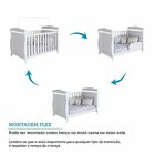 Quarto De Bebê Completo Berço 3 Em 1, Guarda-roupa 4 Portas E