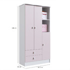 Quarto De Bebê Completo Berço Cômoda E Guarda Roupa Tedy Perc