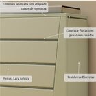 Quarto De Bebê Completo Berço E Cômoda 4 Gavetas 2 Porta Fior