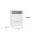 Quarto De Bebê Completo Berço Guarda Roupa 3 Portas Cômoda 3