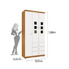 Quarto De Bebê Completo Berço Guarda Roupa 3 Portas E Cômoda