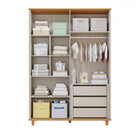 Quarto De Bebê Completo Berço Guarda Roupa 4 Portas E Cômoda