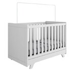 Quarto De Bebê Completo Berço Retrô Com Guarda Roupa 4 Portas