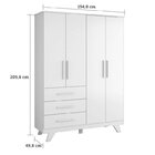 Quarto De Bebê Completo Berço Retrô Com Guarda Roupa 4 Portas