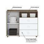 Quarto De Bebê Completo Cabaninha - Rústico/branco