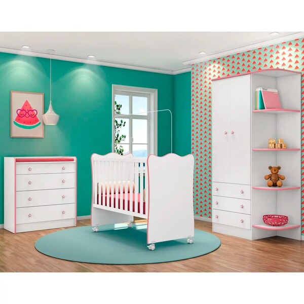 Quarto De Bebê Completo Certificado Pelo Inmetro Doce Sonho 2