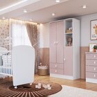 Quarto De Bebê Completo Com 1 Berço 1 Cômoda 1 Guarda Roupa A