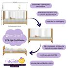 Quarto De Bebê Completo Com Berço 3 Em 1 Com Colchão Incluso