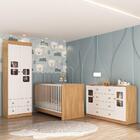 Quarto De Bebê Completo Com Berço 3 Em 1 Com Colchão Incluso