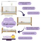 Quarto De Bebê Completo Com Berço 3 Em 1 Com Colchão Incluso