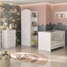 Quarto De Bebê Completo Com Berço 3 Em 1 Com Colchão Multimóv