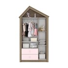 Quarto De Bebê Completo Com Berço 3 Em 1 Guarda-roupa 3 Porta