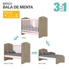 Quarto De Bebê Completo Com Berço 3 Em 1 Guarda-roupa 3 Porta