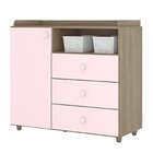 Quarto De Bebê Completo Com Berço 3 Em 1 Guarda-roupa 3 Porta