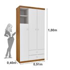 Quarto De Bebê Completo Com Berço 3 Em 1 Guarda Roupa 3 Porta