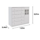 Quarto De Bebê Completo Com Berço 3 Em 1 Guarda Roupa 3 Porta