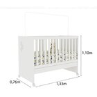 Quarto De Bebê Completo Com Berço 3 Em 1 Guarda Roupa 3 Porta