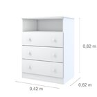 Quarto De Bebê Completo Com Berço 3 Em 1 Guarda Roupa 3 Porta