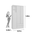 Quarto De Bebê Completo Com Berço 3 Em 1 Guarda Roupa 3 Porta