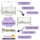 Quarto De Bebê Completo Com Berço 3 Em 1 Para Colchão 130x60c