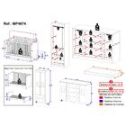 Quarto De Bebê Completo Com Berço Americano 3 Em 1 Colchão In