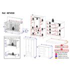 Quarto De Bebê Completo Com Berço Americano 3 Em 1 Colchão In