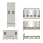 Quarto De Bebê Completo Com Berço Americano 3 Em 1 Ternura Mu