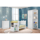 Quarto De Bebê Completo Com Berço Cômoda Doce Sonho 3 Peças -