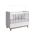 Quarto De Bebê Completo Com Berço E Cômoda Retrô Completa Móv