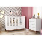 Quarto De Bebê Completo Com Berço E Cômoda Retrô Completa Móv