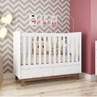 Quarto De Bebê Completo Com Berço E Cômoda Retrô Completa Móv