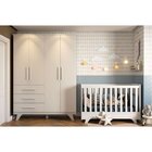 Quarto De Bebê Completo Com Berço E Guarda Roupa 100% Mdf Jol