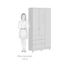 Quarto De Bebê Completo Com Berço Guarda Roupa 3 Portas E Côm