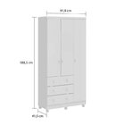 Quarto De Bebê Completo Com Berço Guarda Roupa 3 Portas E Côm