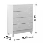 Quarto De Bebê Completo Com Berço, Guarda-roupa E Cômoda Lara