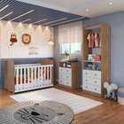 Quarto De Bebê Completo Com Berço Mini Cama Cômoda E Guarda R