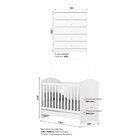 Quarto De Bebê Completo Com Berço Mini Cama E Cômoda Faz De C