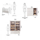 Quarto De Bebê Completo Com Berço Mini Cama Guarda-roupa E Cô
