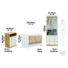 Quarto De Bebê Completo Com Berço Minicama Ben E Guarda Roupa