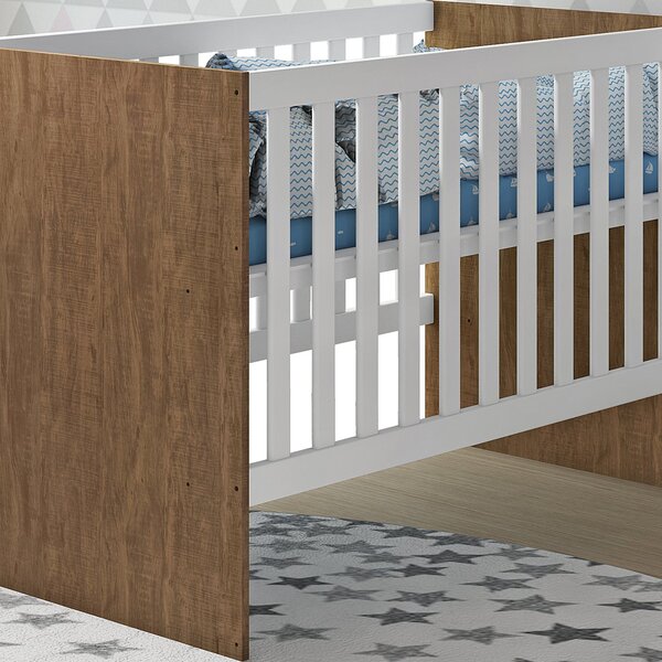 Quarto De Bebê Completo Com Com Berço E  Cômoda 4 Gavetas Lid