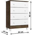 Quarto De Bebê Completo Com Com Berço E  Cômoda 4 Gavetas Lid