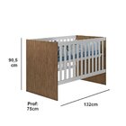 Quarto De Bebê Completo Com Com Berço E  Cômoda 4 Gavetas Lid