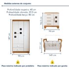 Quarto De Bebê Completo Com Cômoda, Berço E Guarda Roupas Mil