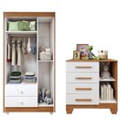 Quarto De Bebê Completo Com Cômoda, Berço E Guarda Roupas Mil