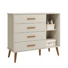Quarto De Bebê Completo Com Cômoda Sapateira 4 Gavetas 1 Port