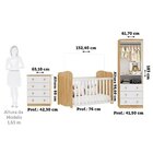 Quarto De Bebê Completo Com Guarda Roupa 2 Portas Cômoda E Be