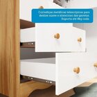 Quarto De Bebê Completo Com Guarda Roupa 2 Portas Cômoda E Be