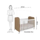 Quarto De Bebê Completo Com Guarda Roupa 3 Portas Cômoda E Be