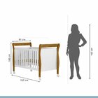 Quarto De Bebê Completo Com Guarda-roupa, Berço E Cômoda Manu